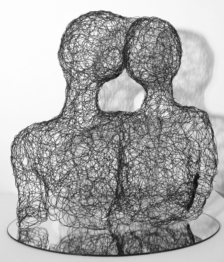 Les emmêles - Vendue - Sculptures en fil de fer